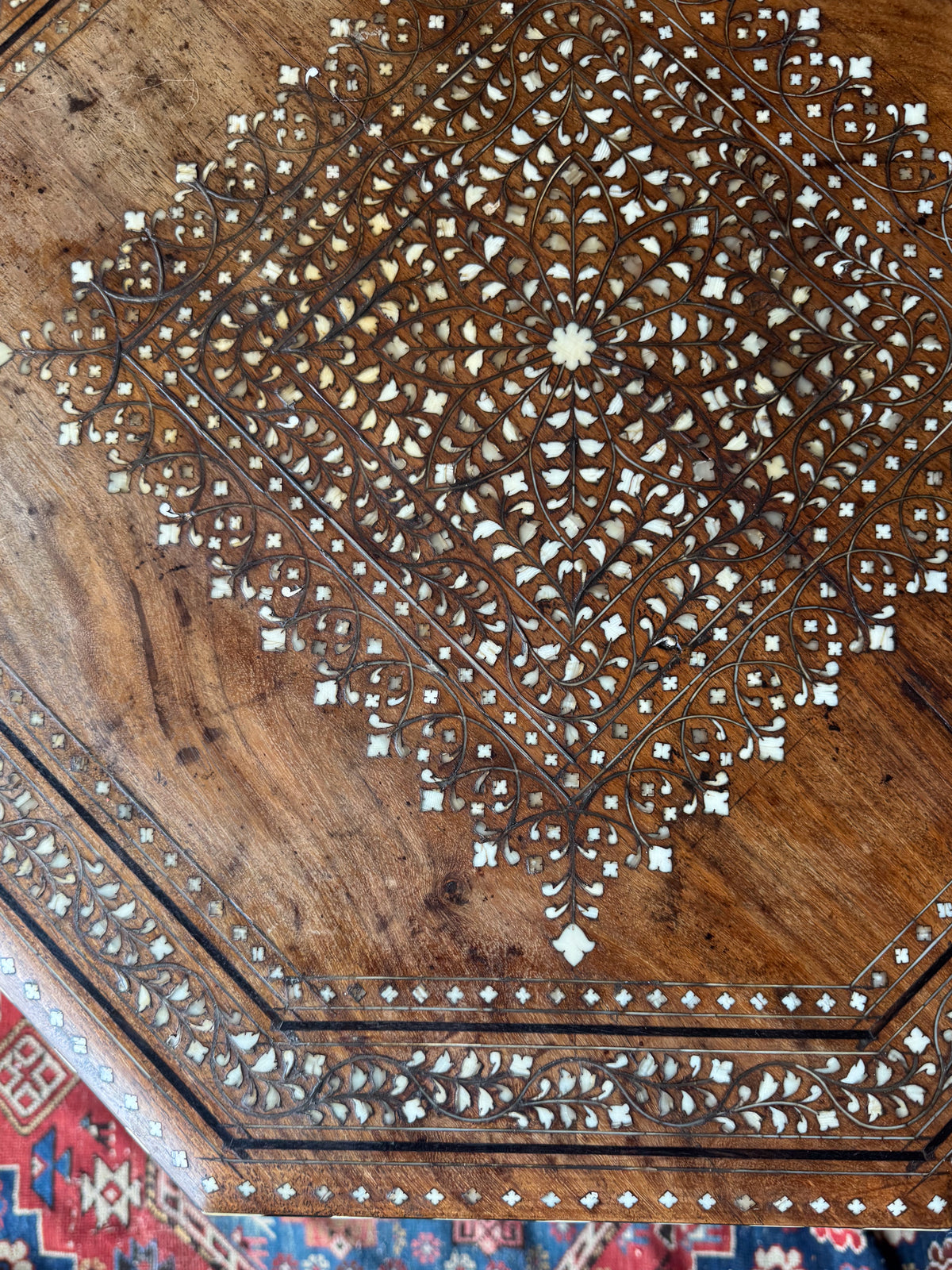 A Late 19th Century Inlaid Hoshiarpur Table