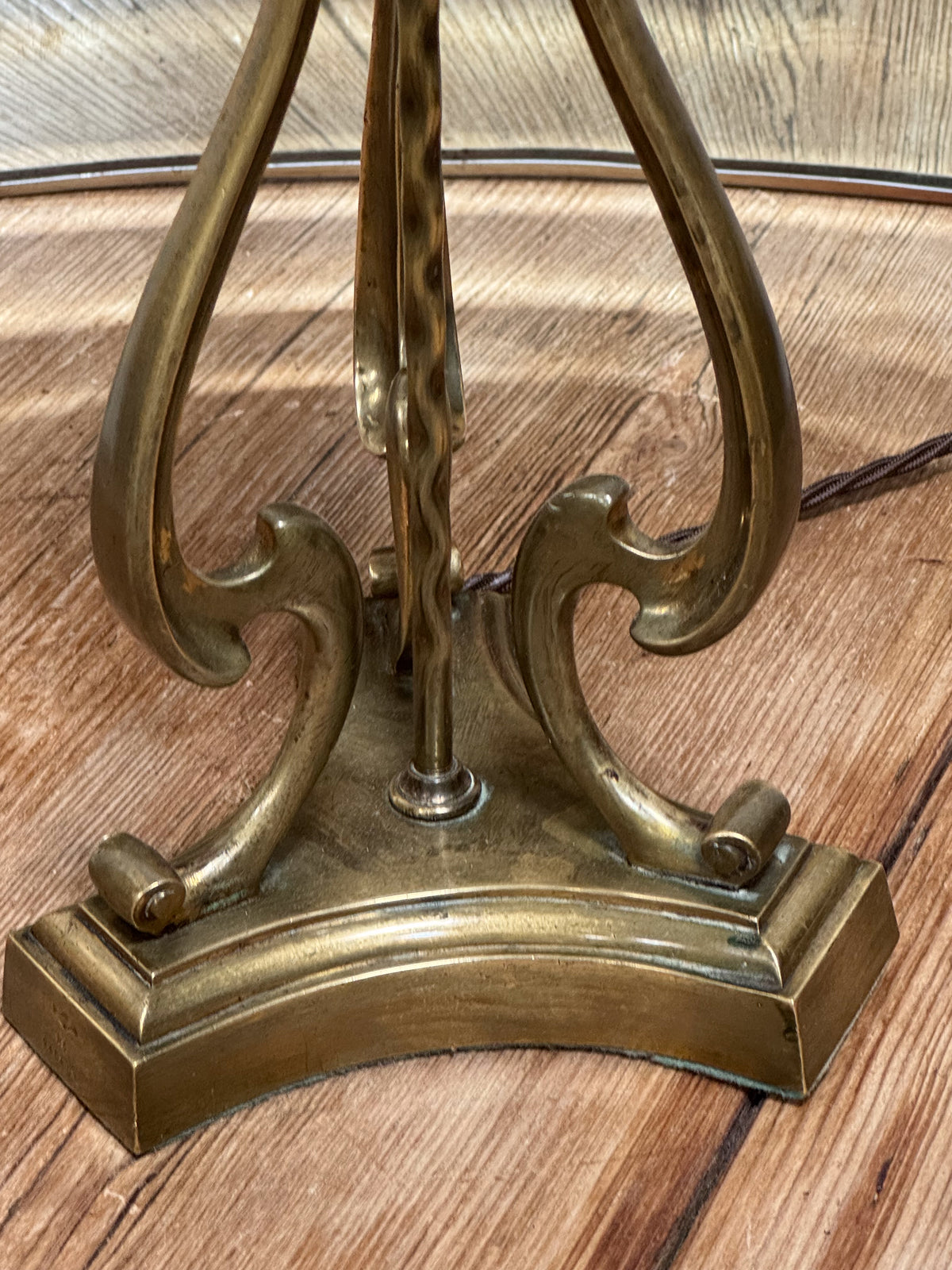 An Early 20th Century Brass Lamp in the manner of W.A.S Benson (1854 - 1924)