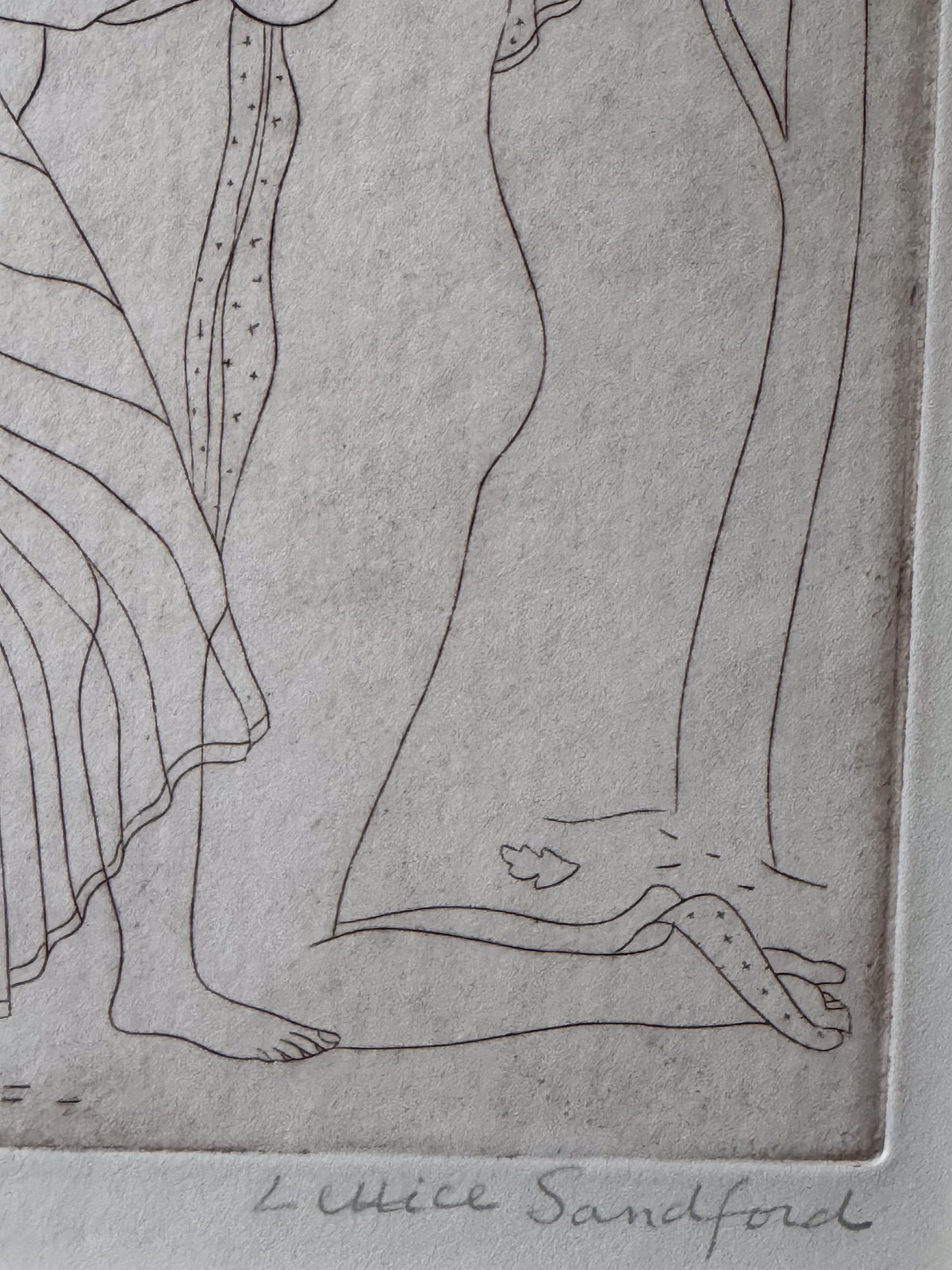 Lettice Sandford (1902-1993) 'Two Girls Embracing' 1937