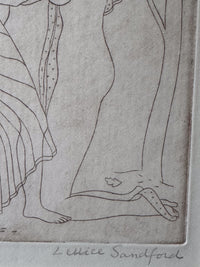 Lettice Sandford (1902-1993) 'Two Girls Embracing' 1937