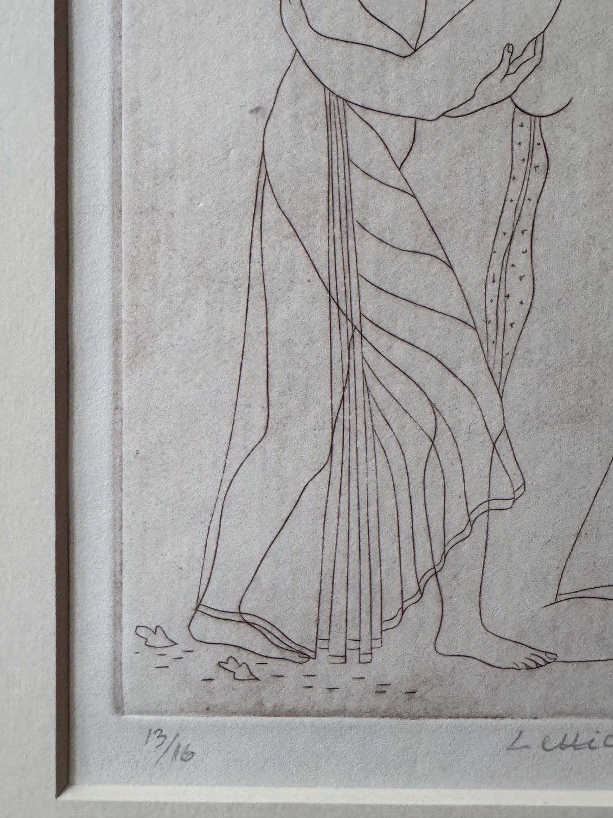 Lettice Sandford (1902-1993) 'Two Girls Embracing' 1937