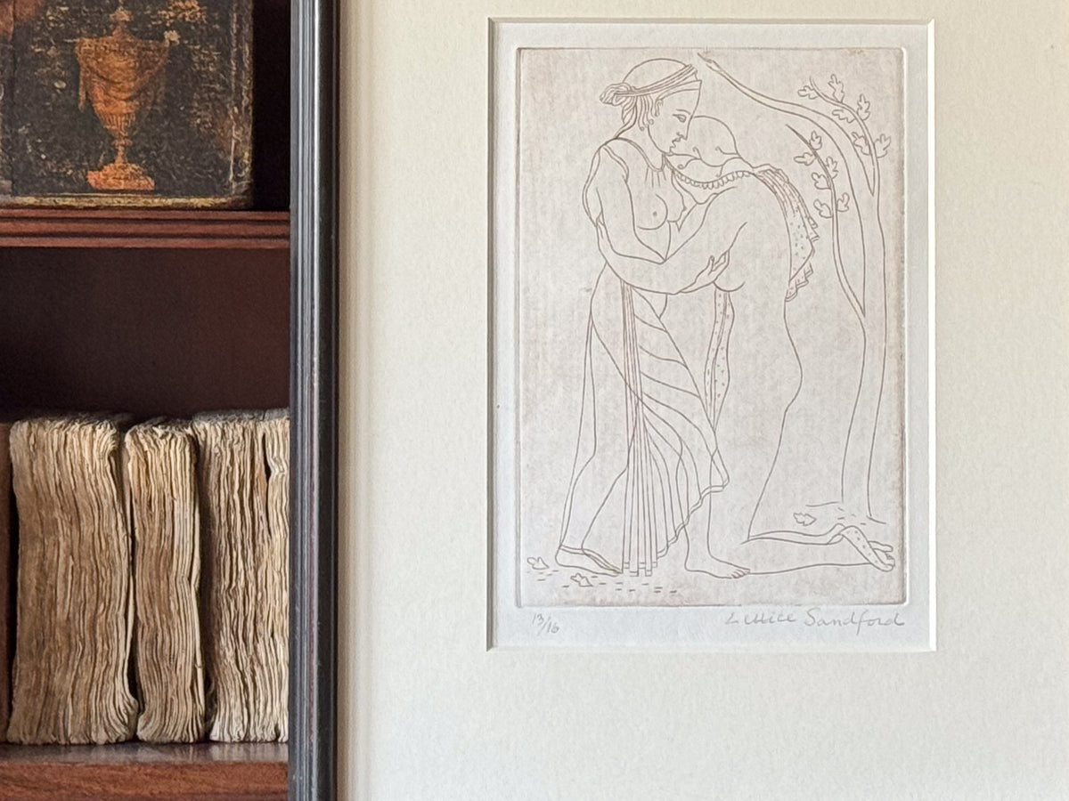 Lettice Sandford (1902-1993) 'Two Girls Embracing' 1937