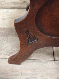 A Pair of George III Mahogany Sgabello Hall Chairs