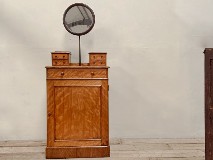 A Late 19th Century Satin Birch Dressing Cabinet by Heals & Sons