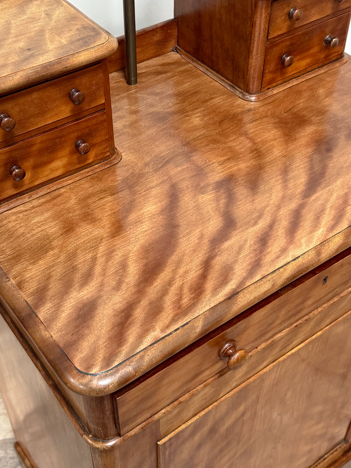 A Late 19th Century Satin Birch Dressing Cabinet by Heals & Sons