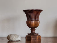 A Mid 19th Century Fruitwood Campagna Urn