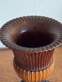 A Mid 19th Century Fruitwood Campagna Urn