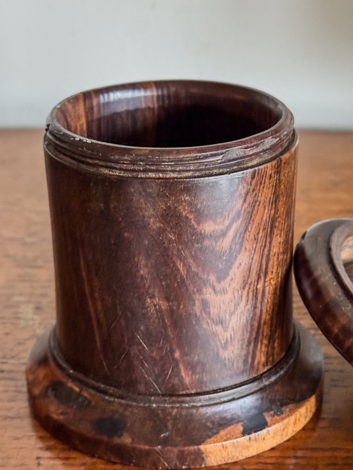 A 19th Century Mahogany String Pot