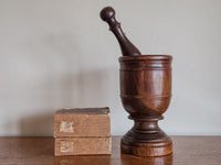 A 19th Century Oak Mortar & Pestle