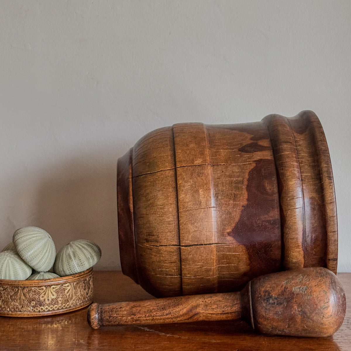 A 19th Century Elm Mortar & Pestle