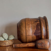 A 19th Century Elm Mortar & Pestle