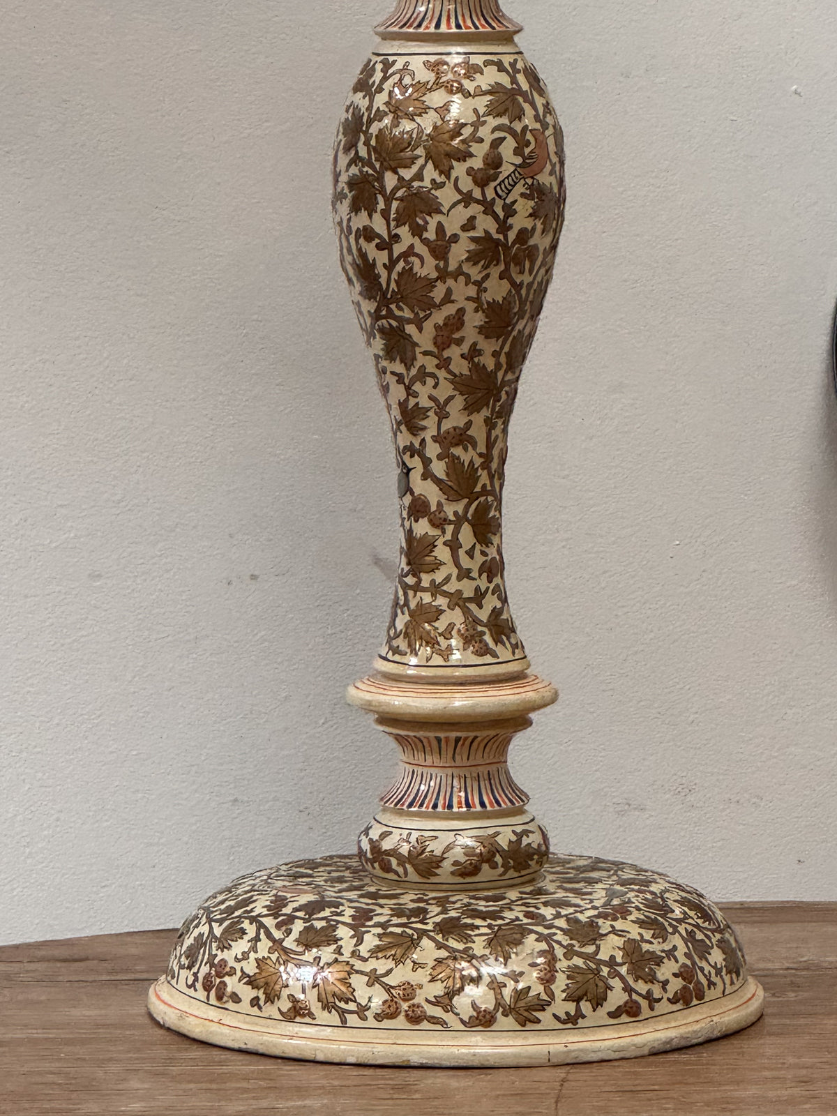 A Pair of Handpainted Kashmiri Lamps