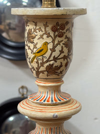 A Pair of Handpainted Kashmiri Lamps