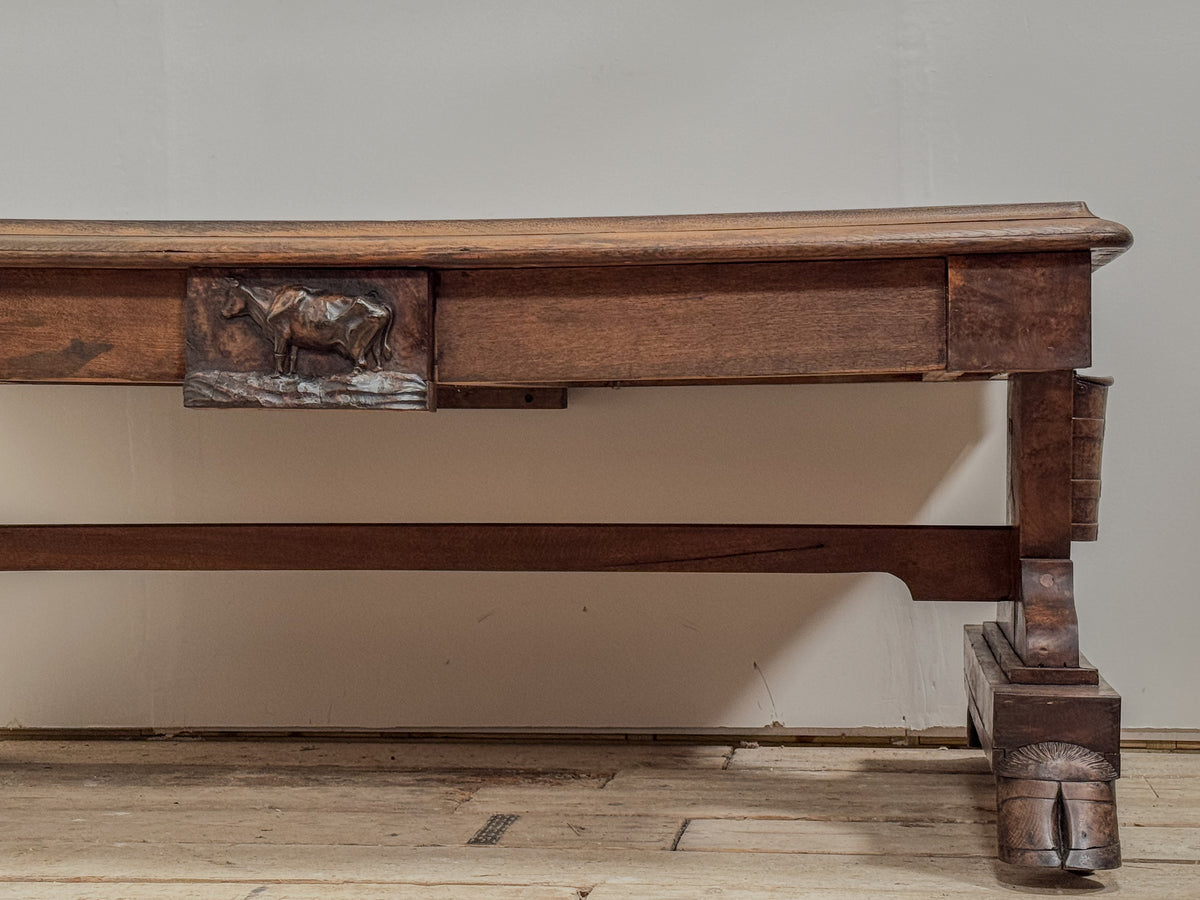 An Extraordinary Mid 19th Century Oak Dairy Table