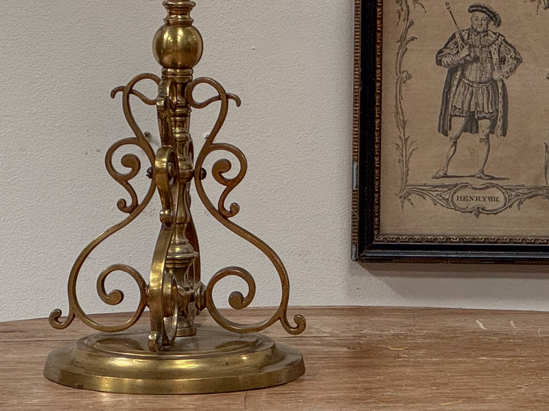 An Early 20th Century Brass Lamp