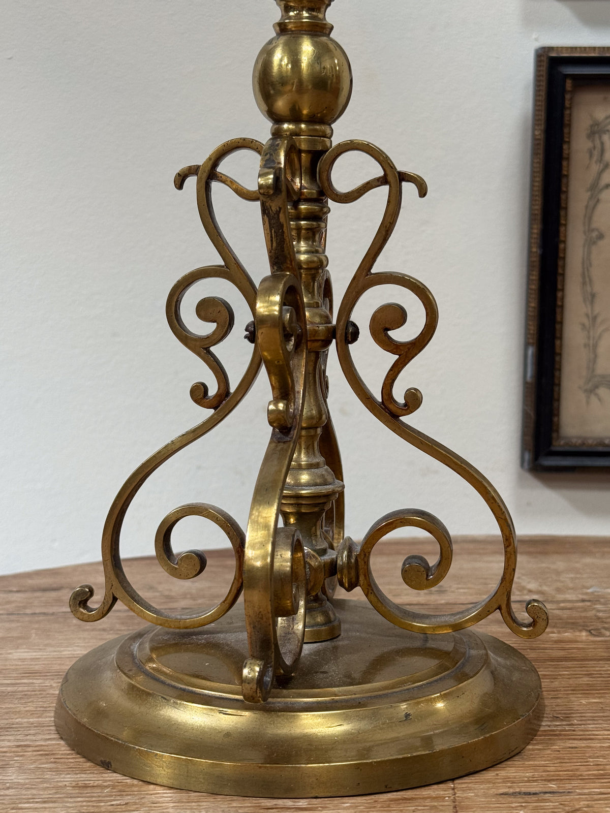An Early 20th Century Brass Lamp