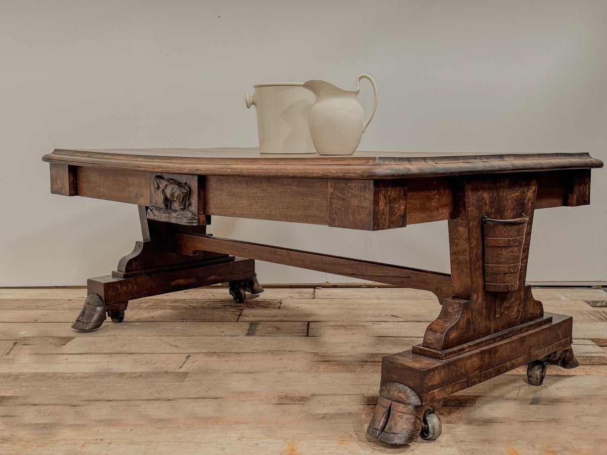 An Extraordinary Mid 19th Century Oak Dairy Table