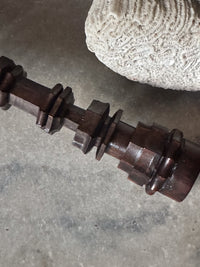 A 19th Century Lignum Vitae Treen Candlestick