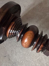 A 19th Century Lignum Vitae Treen Candlestick