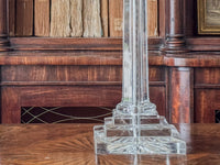 An Early 20th Century Cut Glass Column Lamp