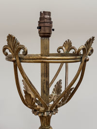A Late 19th Century Brass Standard Lamp