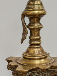A Late 19th Century Brass Standard Lamp
