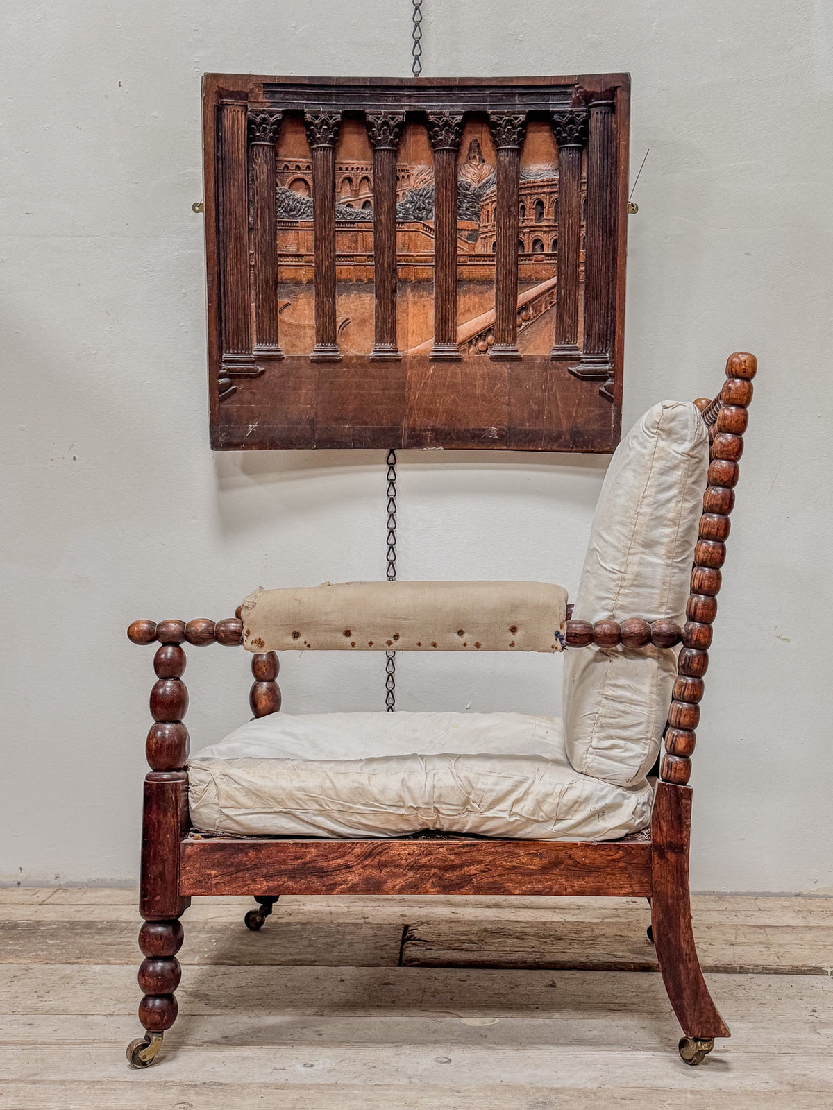 A Mid 19th Century Simulated Rosewood Bobbin Chair