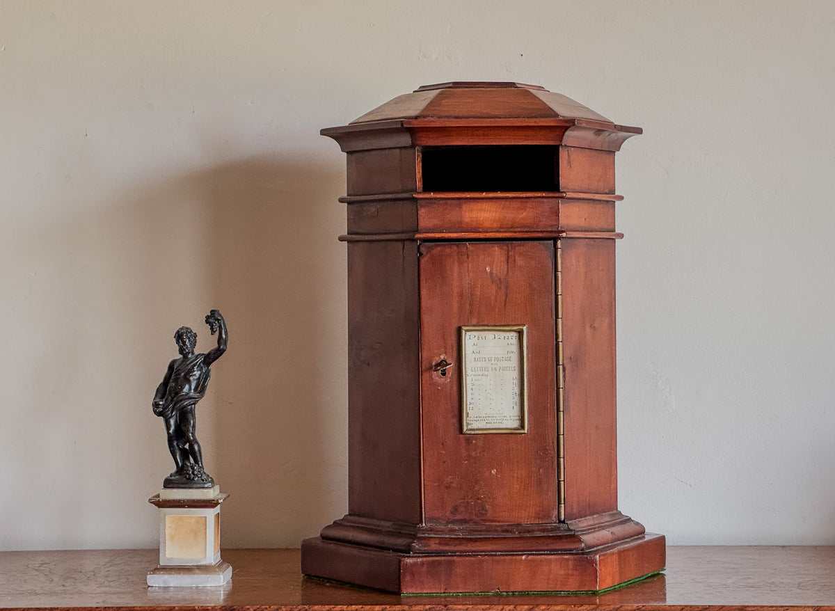 A Mid 19th Century Yew Wood Country House Letterbox