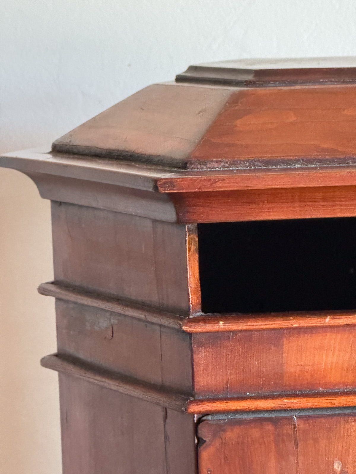 A Mid 19th Century Yew Wood Country House Letterbox