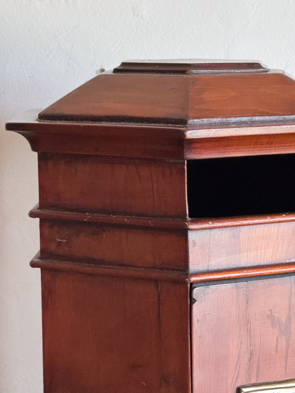 A Mid 19th Century Yew Wood Country House Letterbox