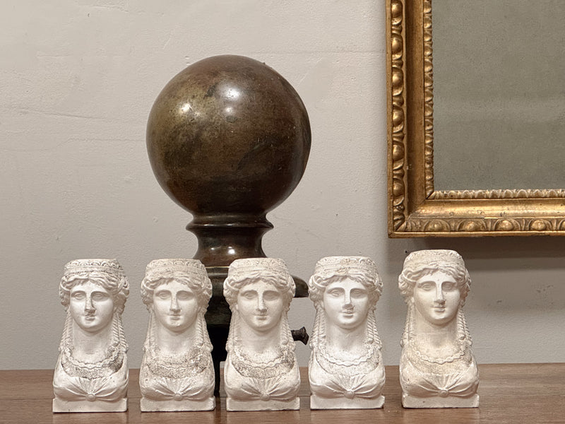 Small Mid Century Plaster Bust of Goddess Juno