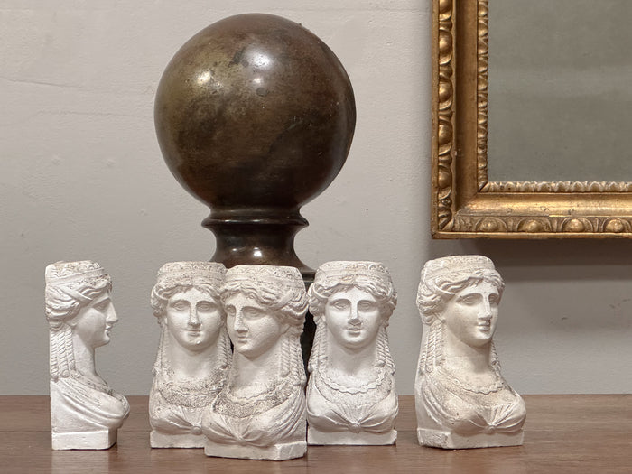 Small Mid Century Plaster Bust of Goddess Juno