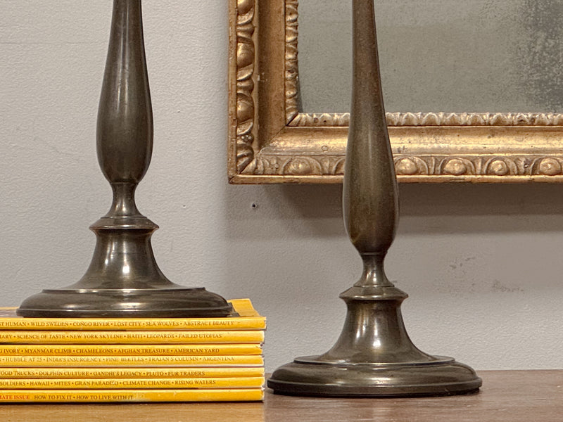 A Pair of Early 20th Century Brass Lamps