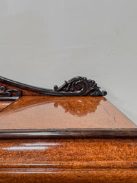 A Late Regency Amboyna & Ebony Pedestal Side Board