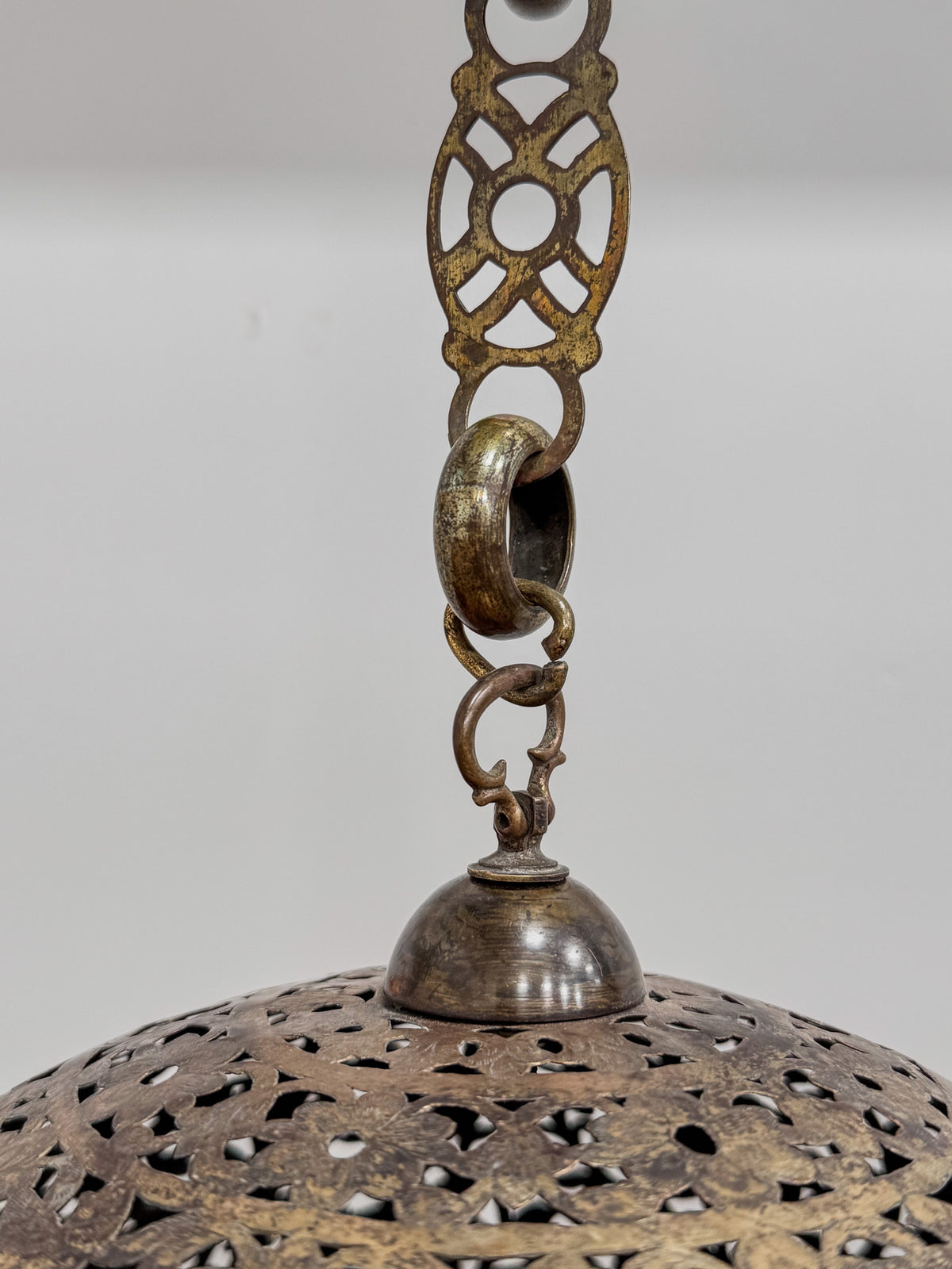 A Late 19th Century Indian Brass Shadow Ball