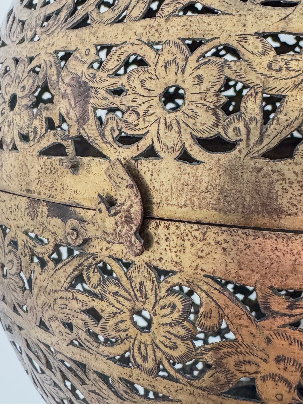 A Late 19th Century Indian Brass Shadow Ball