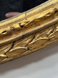 A Mid 19th Century Giltwood Oval Mirror