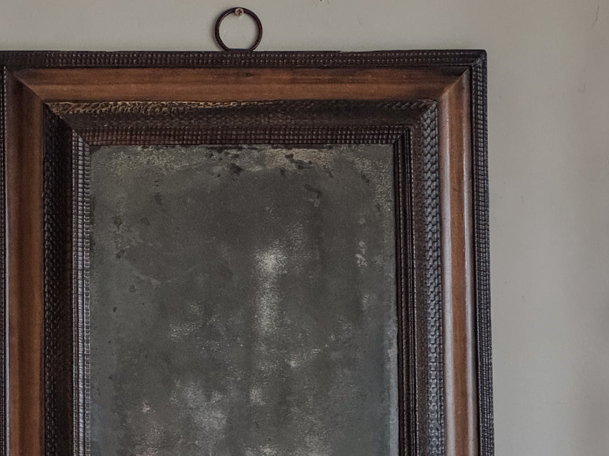 A William & Mary Period Walnut Ripple Frame Mirror