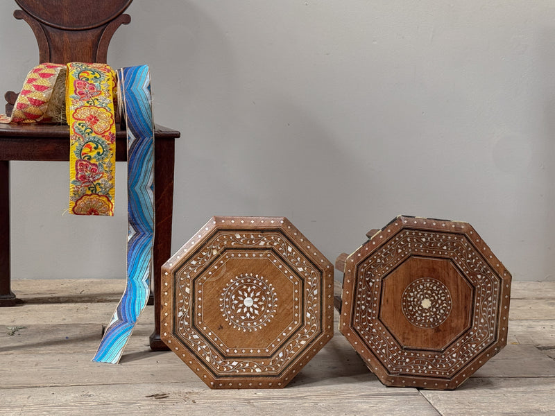 A Pair of Smaller Late 19th Century Hoshiarpur Tables