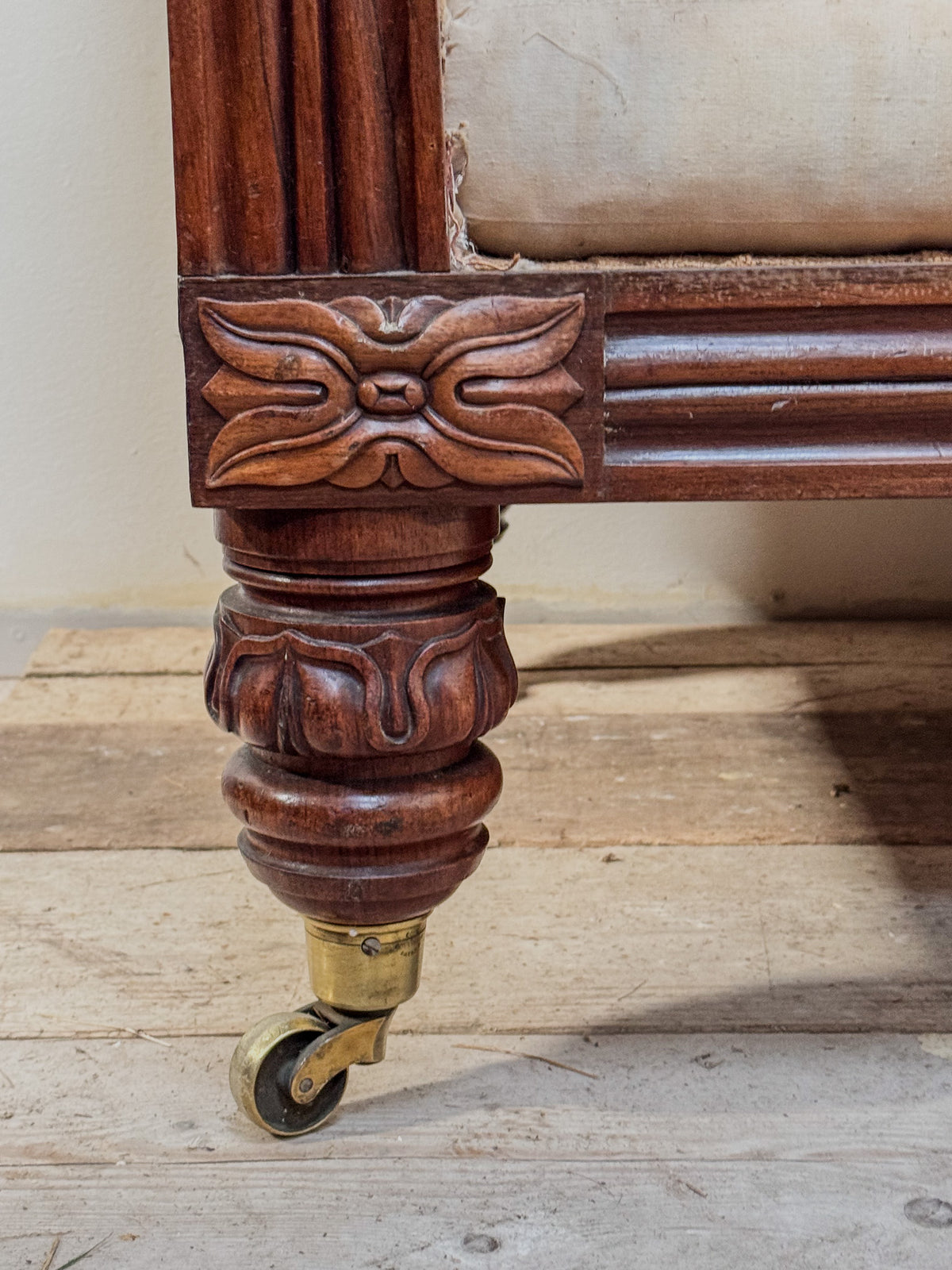 A George IV Mahogany Frame Sofa