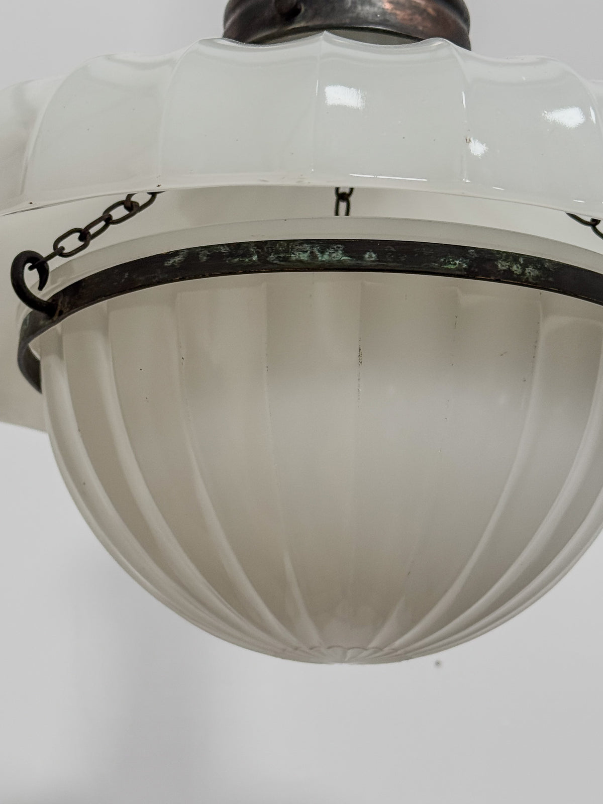 A Rare Jefferson Doriclite Moonstone Pendant Light