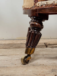 A Late Regency Bergeré Library Chair attributed to Gillows