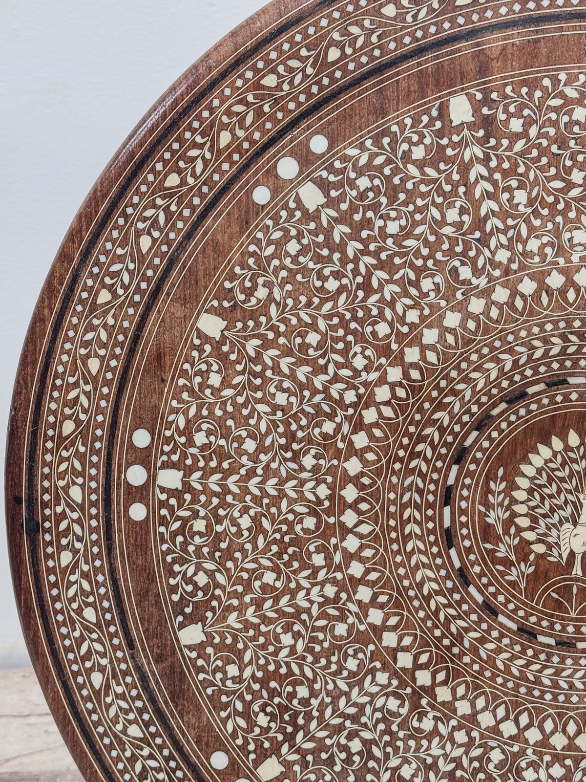 An Early 20th Century Indian Inlaid Elephant Table