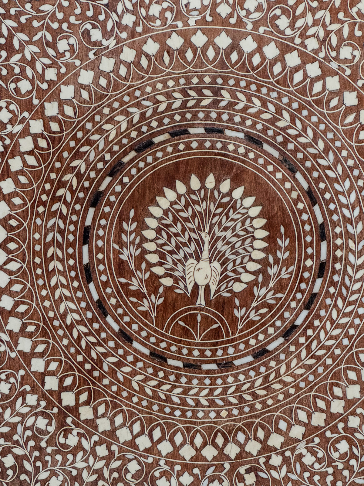 An Early 20th Century Indian Inlaid Elephant Table