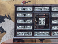 A 17th Century Milanese Ebony & Bone Inlaid Cabinet