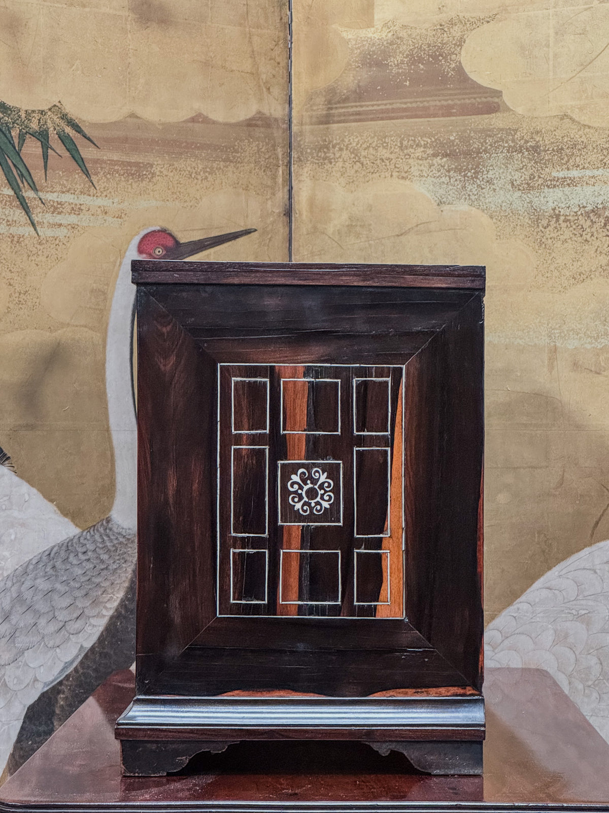 A 17th Century Milanese Ebony & Bone Inlaid Cabinet