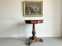 A George IV Walnut Drum Table