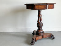 A George IV Walnut Drum Table