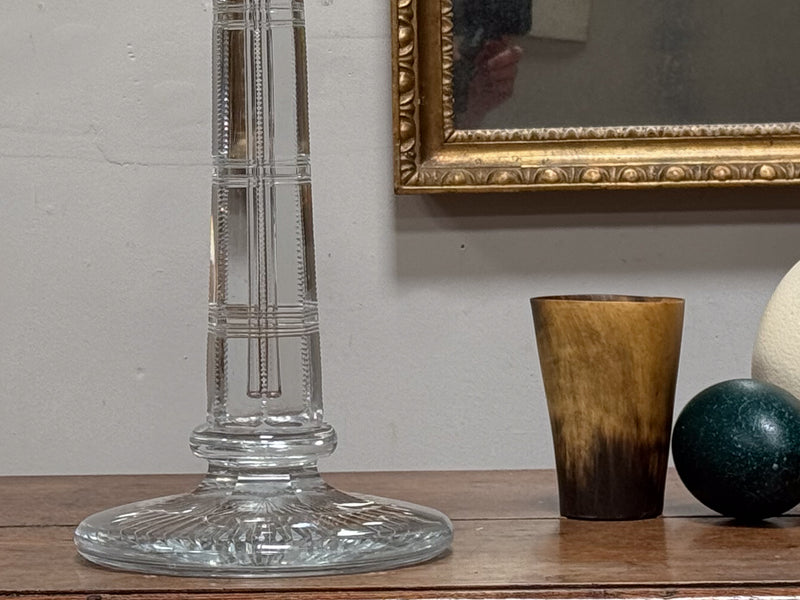 A Late 19th Century Cut Glass Lamp