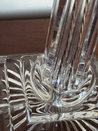 A Tall Early 20th Century Cut Glass Column Lamp
